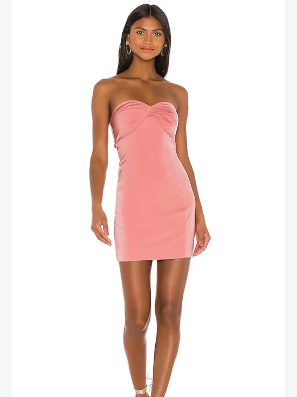 REVOLVE NBD Jacques Blush Strapless Mini Dress | M